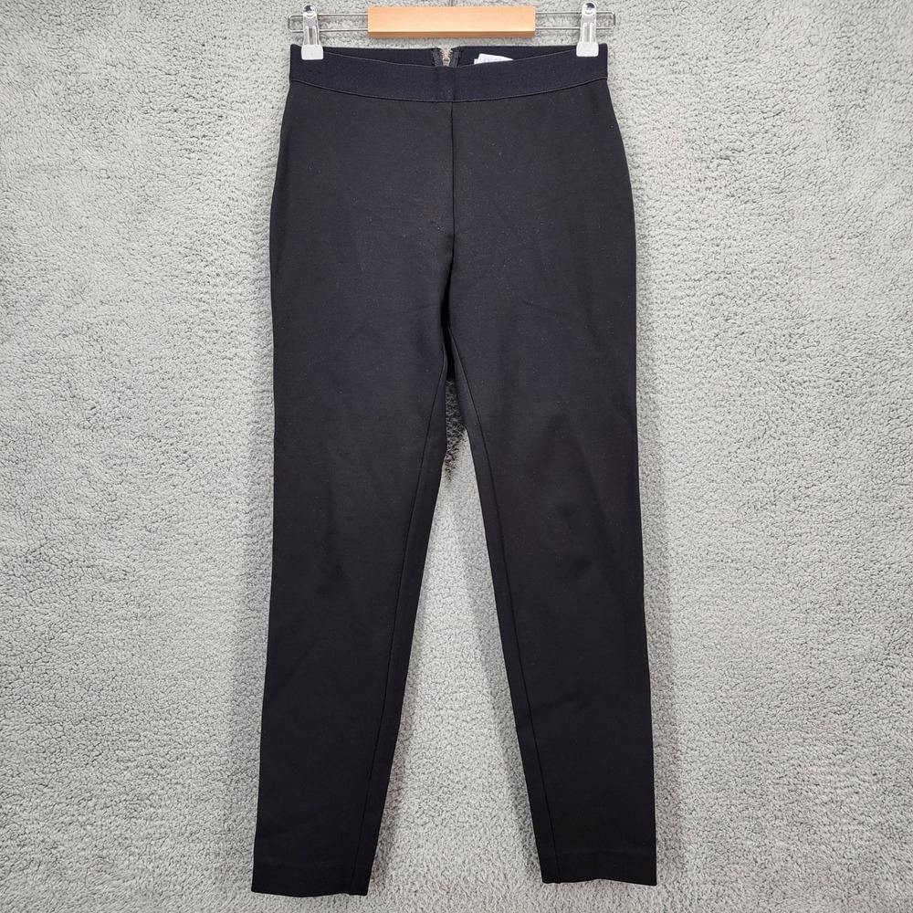 Dylan‎ Gray Black Zip Fly Stretch Leggings Pants Womens Size 2 Rayon Blend